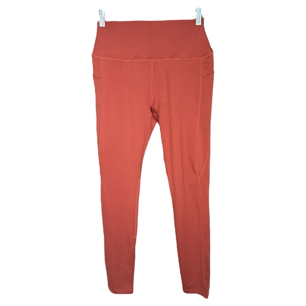 EUC Curves N Combatboots women’s Rust colored leggings size Large